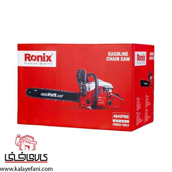 اره زنجیری بنزینی رونیکس 45 سانتی متری مدل 4645PRO