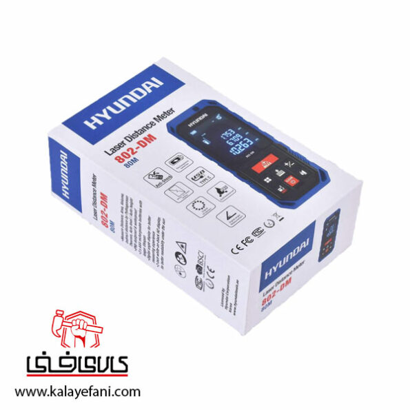 متر لیزری هیوندای 80 متری مدل 802DM