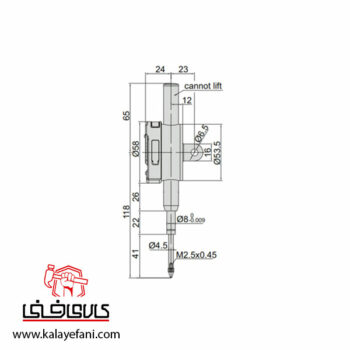 ساعت اندیکاتور دیجیتال اینسایز 25.4 میلی متری مدل 25-2112