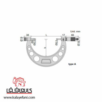 میکرومتر اینسایز خارج سنج مدل 3206