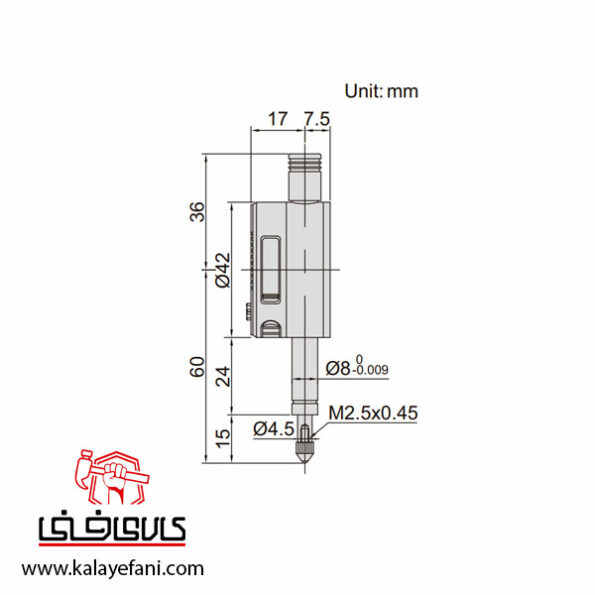 ساعت اندیکاتور دیجیتال اینسایز 5 میلی‌متر مدل 2114-5F