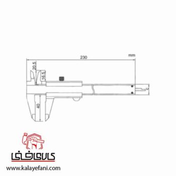 کولیس ساده آکاد مدل 123-006-12