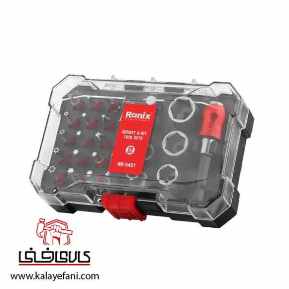 کیت 29 عددی سری پیچگوشتی و سری بکس رونیکس RH-5451