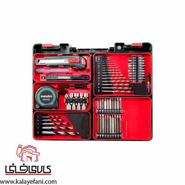 اقلام همراه کیت دریل شارژی متابو مدل BS 14.4 set