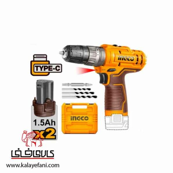 دریل پیچ گوشتی شارژی اینکو مدل CIDLI12202 چکشی