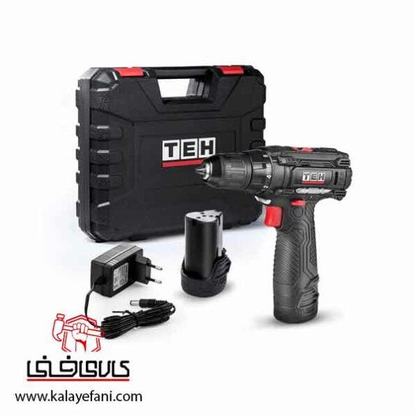 دریل پیچ گوشتی شارژی تی ای اچ (TEH) مدل TDLI212 توان 12 ولت