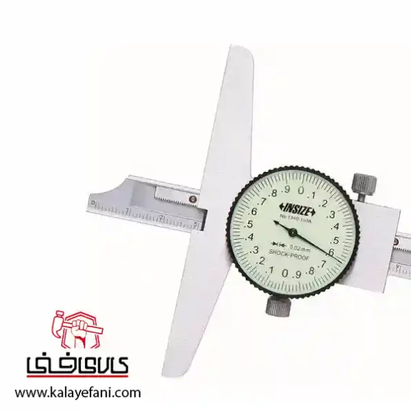 کولیس عمق سنج اینسایز ساعتی 150-1340 ضد ضربه 15 سانتیمتری
