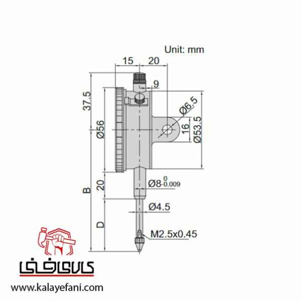 ساعت اندیکاتور اینسایز مدل 30-2310 دقت 0.01 میلیمتر