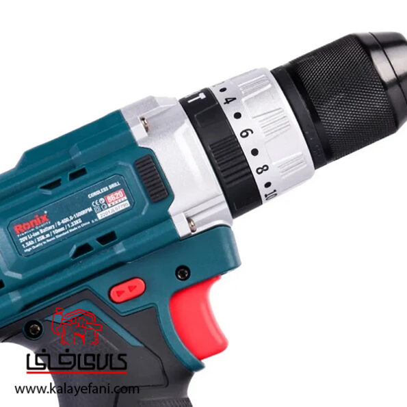 کیت دریل شارژی رونیکس RS-8620 با ترکمتر و گشتاور 35 نیوتن متر